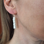 Load image into Gallery viewer, Lichen earring organic sterling silver forest tree jewellery
