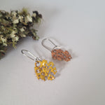 Load image into Gallery viewer, Foliose Turn - Reversible drop earrings
