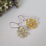 Load image into Gallery viewer, Foliose Turn - Reversible drop earrings
