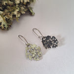 Load image into Gallery viewer, Foliose Turn - Reversible drop earrings
