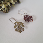 Load image into Gallery viewer, Foliose Turn - Reversible drop earrings
