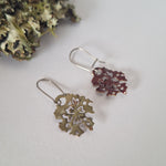 Load image into Gallery viewer, Foliose Turn - Reversible drop earrings
