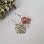Load image into Gallery viewer, Foliose Turn - Reversible drop earrings
