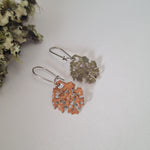 Load image into Gallery viewer, Foliose Turn - Reversible drop earrings
