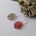 Load image into Gallery viewer, Foliose lichen colourful earrings
