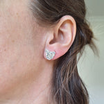 Load image into Gallery viewer, Sterling silver Tasmania stud on ear
