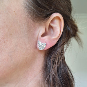 Sterling silver Tasmania stud on ear