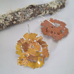 Load image into Gallery viewer, Lichen inspired organic earring for women who enjoy the outdoors and want to feel connected to nature
