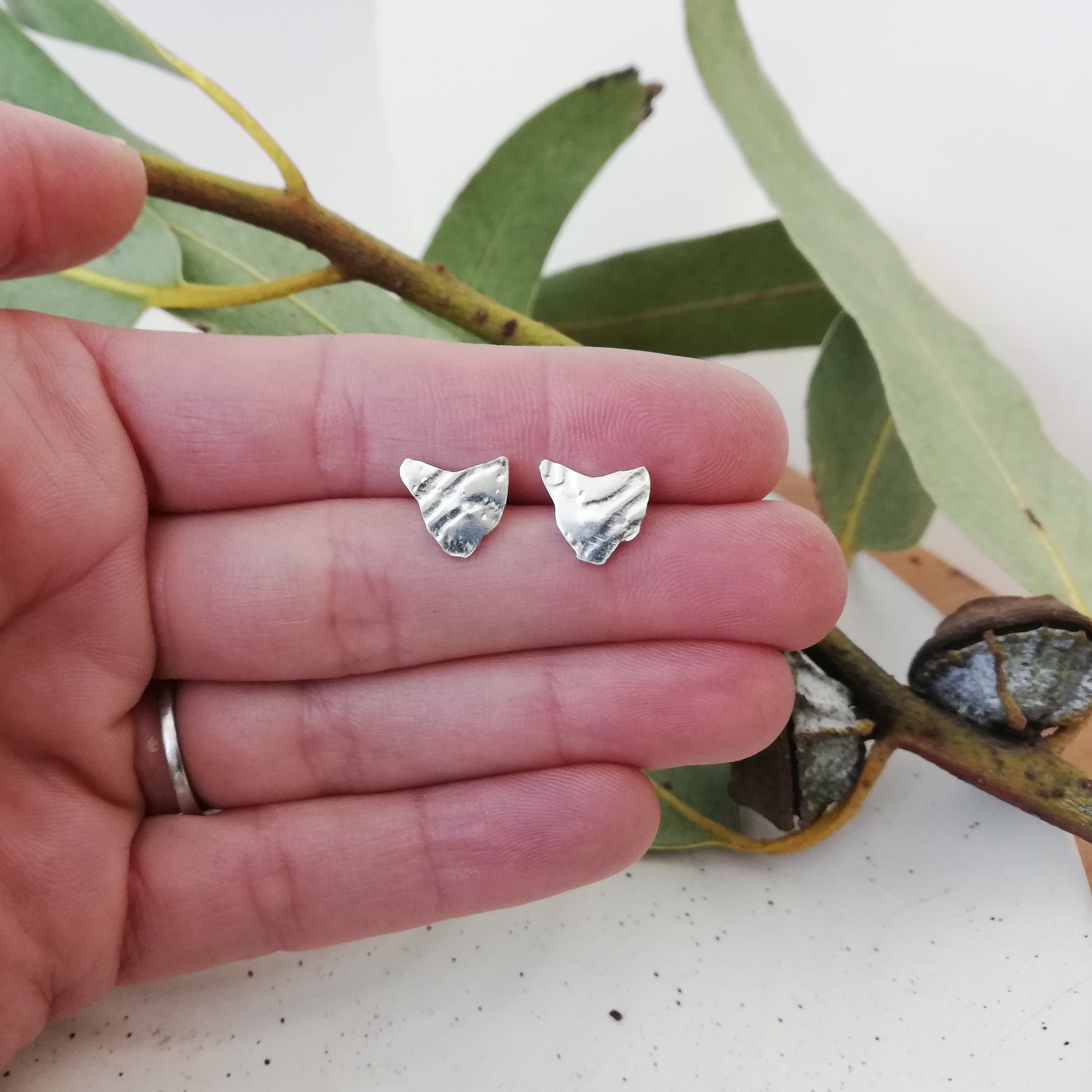 Sterling silver Tasmania studs